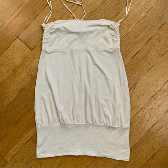 ❌ SOLD ❌ H&M Y2K white jersey halter top- Sz M - Picture 4 of 10